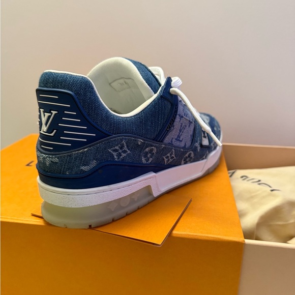 Louis Vuitton Blue Denim Men's Shoes - Picture 4 of 12